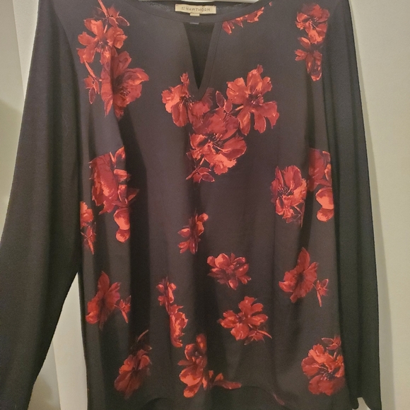 41 Hawthorn Black Floral Blouse - Picture 6 of 6